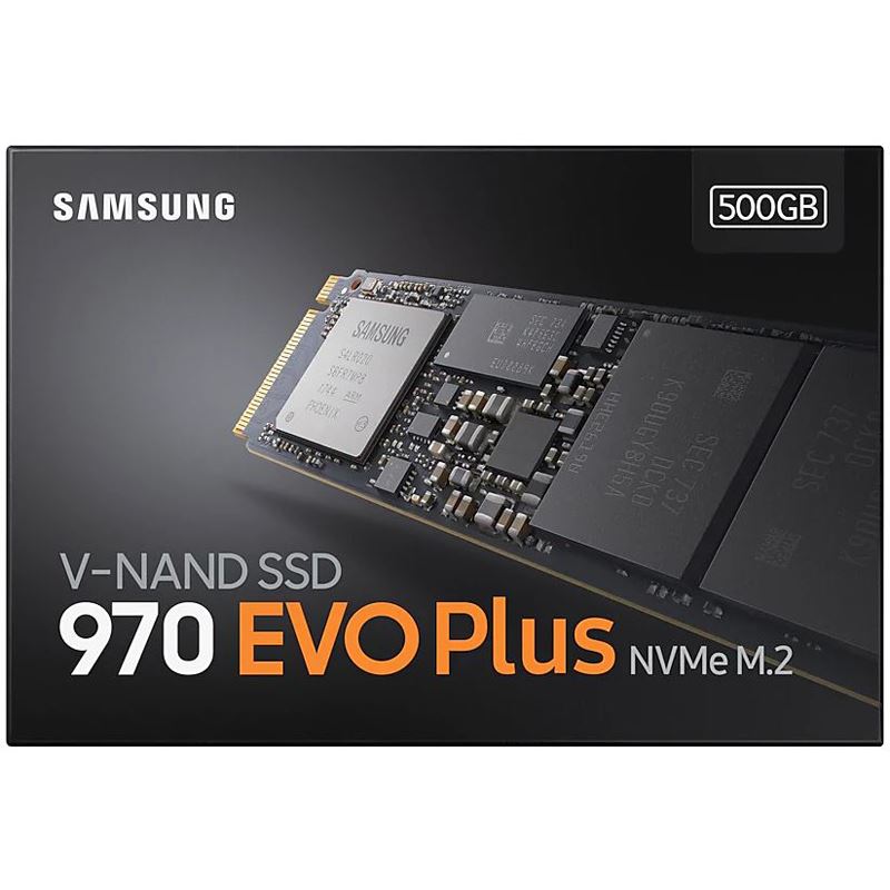 500GB Samsung 970 Evo Plus M.2 2280 PCIe 3.0 x4 NVMe 1.3 3D-NAND TLC (MZ-V7S500BW)