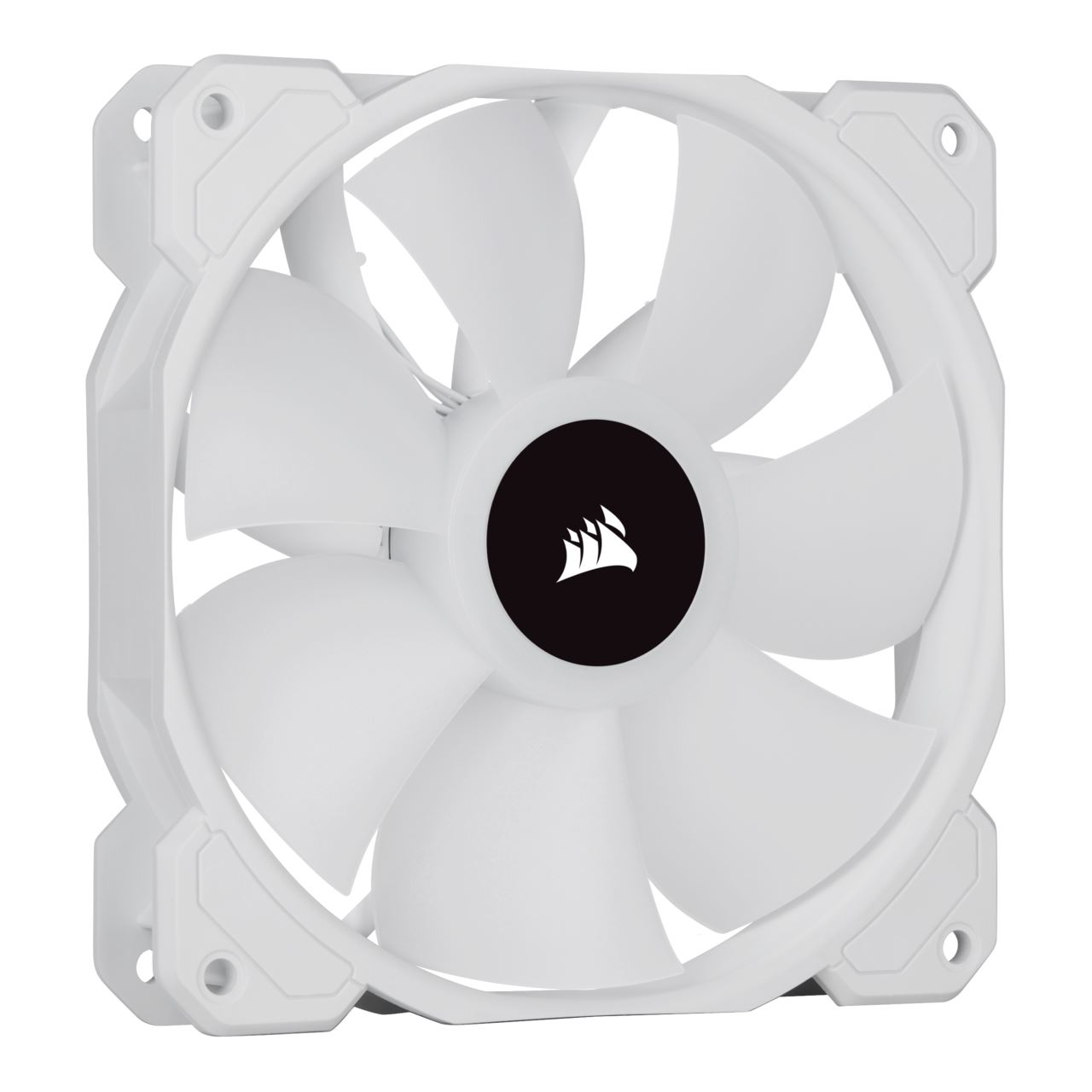 Corsair SP Series, SP120 RGB ELITE, 120mm RGB LED Fan with AirGuide, Single Pack, weiss